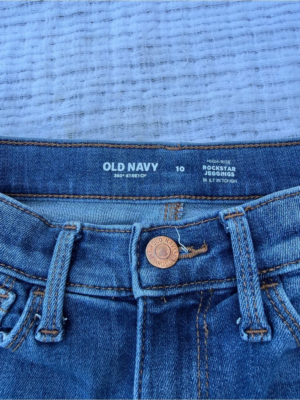 Old Navy Distressed Blue Denim Jeans for Kids